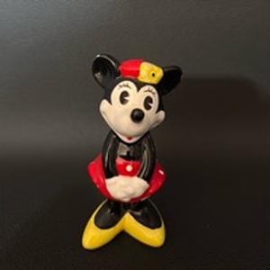 lot 164 image: Hot Find Vintage Disney Minnie Mouse in Pillbox Hat Collectible Figurine Made in Taiwan