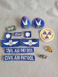 lot 72 image: Civil Air Patrol Patches Pins Collection Military Aviation Insignia