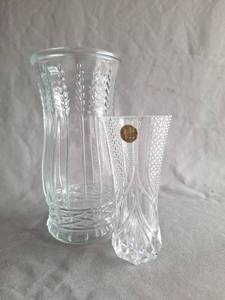 lot 82 image: E.O. Brody Co. Vase & Vintage Cristal DArques France Royal Pattern 24% Lead Crystal Flower Vase
