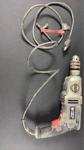 lot 14 image: Big Porter Cable Corded Drill with Chuck Leash