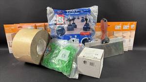 lot 186 image: Flooring Supplies Tile Spacers, Waterproofing Corners and Mohawk DoubleSided Tape
