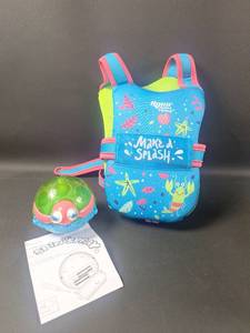 lot 211 image: Aqua Swim Infant Life Jacket with Spin-N-Spray Water Toy