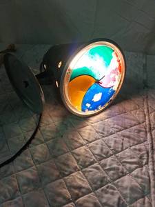 lot 19 image: Mid-Century Modern Color Wheel Projector Desk Lamp