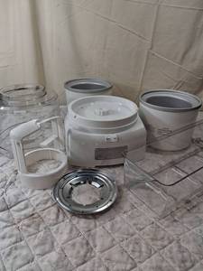 lot 88 image: Cuisinart Ice Cream Maker with Freezer Bowls and Accessories