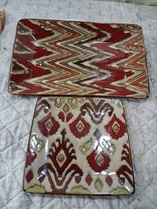lot 107 image: Hobby Lobby Fall Tabletop Serving Tray Set