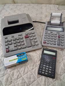 lot 131 image: Casio DL-200L Printing Calculator with Office Calculator Bundle