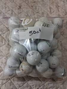 lot 136 image: Mixed Brand Used Golf Balls Bulk Lot
