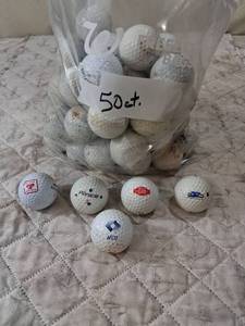 lot 137 image: Used Golf Ball Collection Mixed Brands 50 Balls