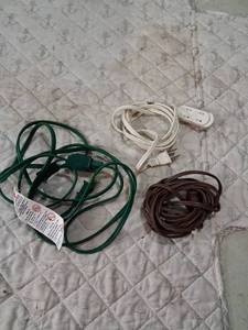 lot 157 image: Assorted Extension Cords and Power Cables