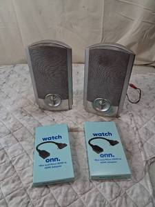 lot 166 image: Durabrand Computer Speakers with HDMI Adapters Bundle