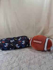 lot 177 image: Gaming Controller and Football Plush Pillow Set