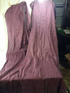 lot 188 image: Purple  Curtain Drape Panels