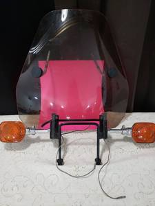 lot 197 image: Motorcycle Windshield with Mounting Hardware