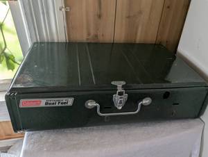 lot 101 image: Coleman Powerhouse 414 Dual Fuel Camp Stove
