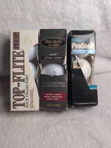 lot 1500 image: Golf Ball Set - Top Flight, Spalding and Wilson ProStaff