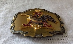 lot 1517 image: Anheuser-Busch Eagle Belt Buckle with Original Box