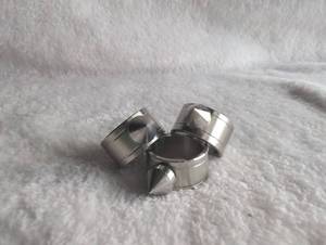 lot 2016 image: Stainless Steel Spike Rings Set - 3 ct