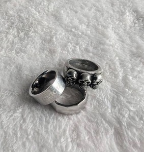 lot 2023 image: Stainless Steel Band Rings Set - 2 ct