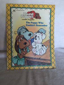 lot 5010 image: 1986 Pound Puppies The Puppy Who Couldnt Remember Golden Book