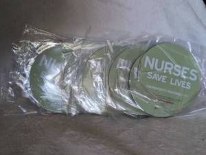 lot 5028 image: Johnson & Johnson Nurses Save Lives Campaign Magnets Set