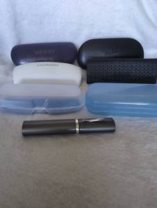 lot 5029 image: Designer Eyeglass Cases Lot Ray-Ban Calvin Klein Zenni Ted Baker