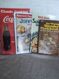 lot 5038 image: Collection of Retro Cookbooks Including Coca-Cola and Waring Blender Recipe Books
