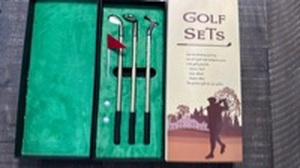 lot 192 image: Golf Club Set that are also Pins with Presentation Case - Retail $22