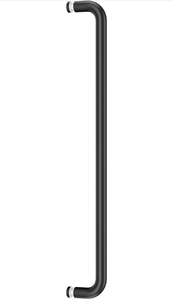 lot 320 image: Ranbo Glass Shower Door Towel Bar 20 Inch Stainless Steel Sliding Shower Door Handle Replacement with Matte Black Finish for Commercial and Residential Glass Doors - Retail $37