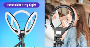 lot 351 image: Sensyne 10 RGB Ring Light, Circle Lights with Phone Holder for Live StreamMakeupYouTube VideoTikTok, Compatible with All Phones