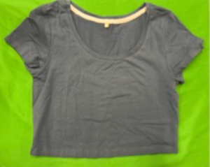 lot 387 image: Blue Cotton Half T-Shirt Sz. Lg