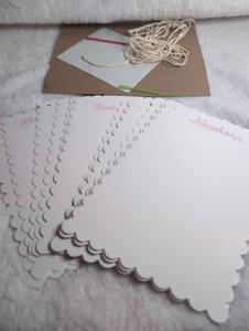 lot 3002 image: Baby Milestone Cards with Natural Twine String