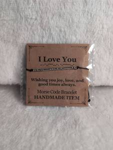 lot 3014 image: I Love You Morse Code Bracelet