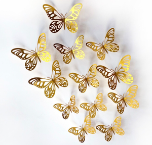 lot 3004 image: 3D Butterfly Wall Decoration Set