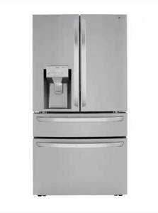 lot 1003 image: LG French Door Refrigerator with Water Ice Dispenser - Retail $3,200