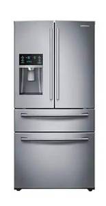 lot 1007 image: Samsung French Door Refrigerator with Water Dispenser - Retail $1,200