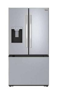 lot 1015 image: Midea French Door Refrigerator with Water Dispenser - Retail $1,200