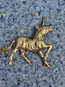 lot 11 image: Brass Unicorn Figurine