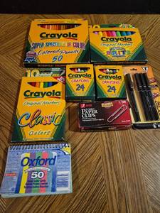lot 40 image: School Office Supply Bundle - Crayola Art Materials and Accessories