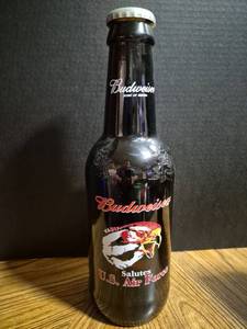 lot 56 image: Budweiser U.S. Air Force Commemorative Beer Bottle