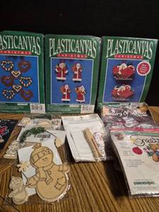 lot 60 image: Christmas Holiday Needlework and Cross Stitch Craft Kit Collection
