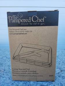 lot 75 image: Pampered Chef Coating Trays and Tool Set Model 2605
