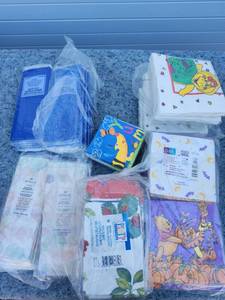 lot 82 image: Large Lot of Disney Character Napkins and Tissue Paper