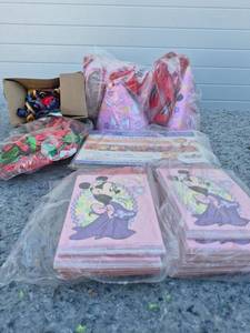 lot 83 image: Disney Party Supplies and Craft Materials Bundle