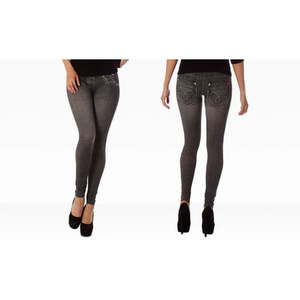 lot 108 image: Womens Jeggings (Jean Leggings) - Black Medium - Lot of 10