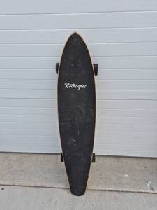 lot 129 image: Retrospec Bamboo Longboard Skateboard