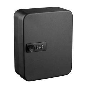 lot 133 image: Adiroffice 30 Key Combination Lock Wall Mount Key Cabinet, Black