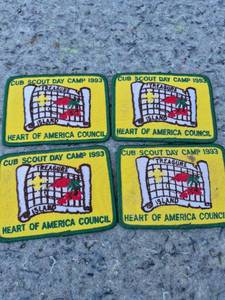 lot 152 image: 1993 Cub Scout Day Camp Treasure Island Patches Heart of America Council