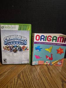 lot 166 image: Skylanders Spyros Adventure Xbox 360 Game and Origami Paper Crafts Book