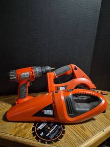 lot 172 image: Black & Decker Cordless Power Tool Set with Circular Saw and Drill