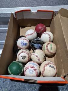lot 195 image: Mixed Used Baseball Collection with Rawlings, Adidas and Team Branded Balls
